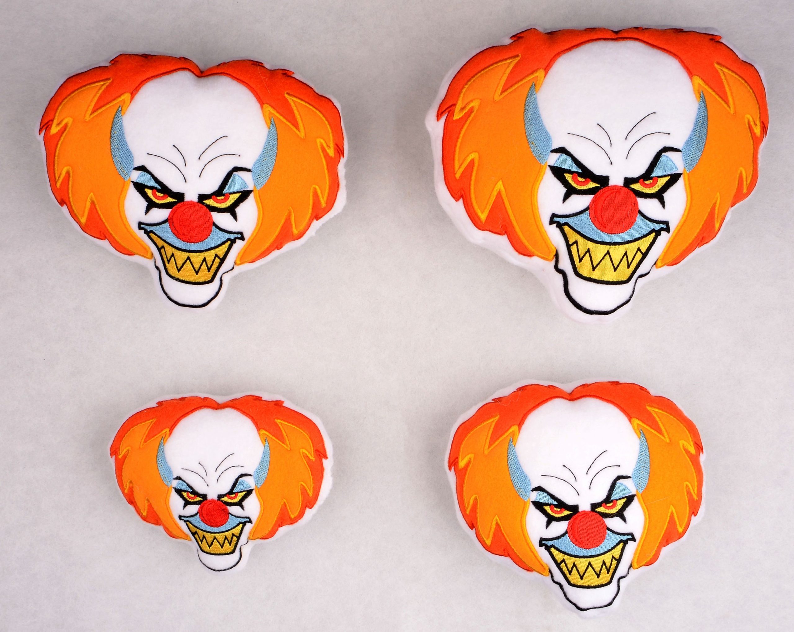 Pennywise stuffie ITH machine embroidery design