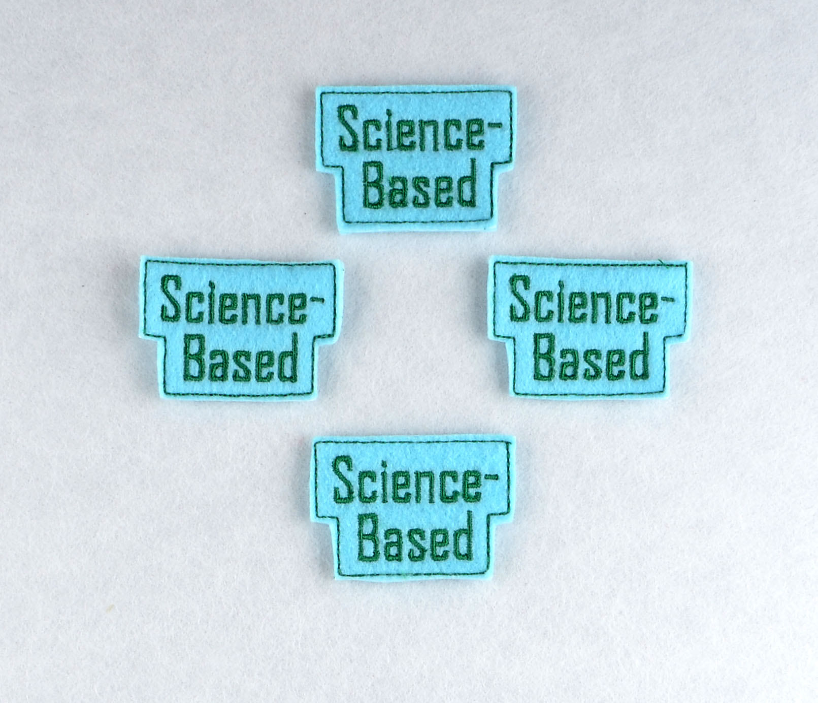 CDC 7 Words Science-Based feltie ITH machine embroidery design