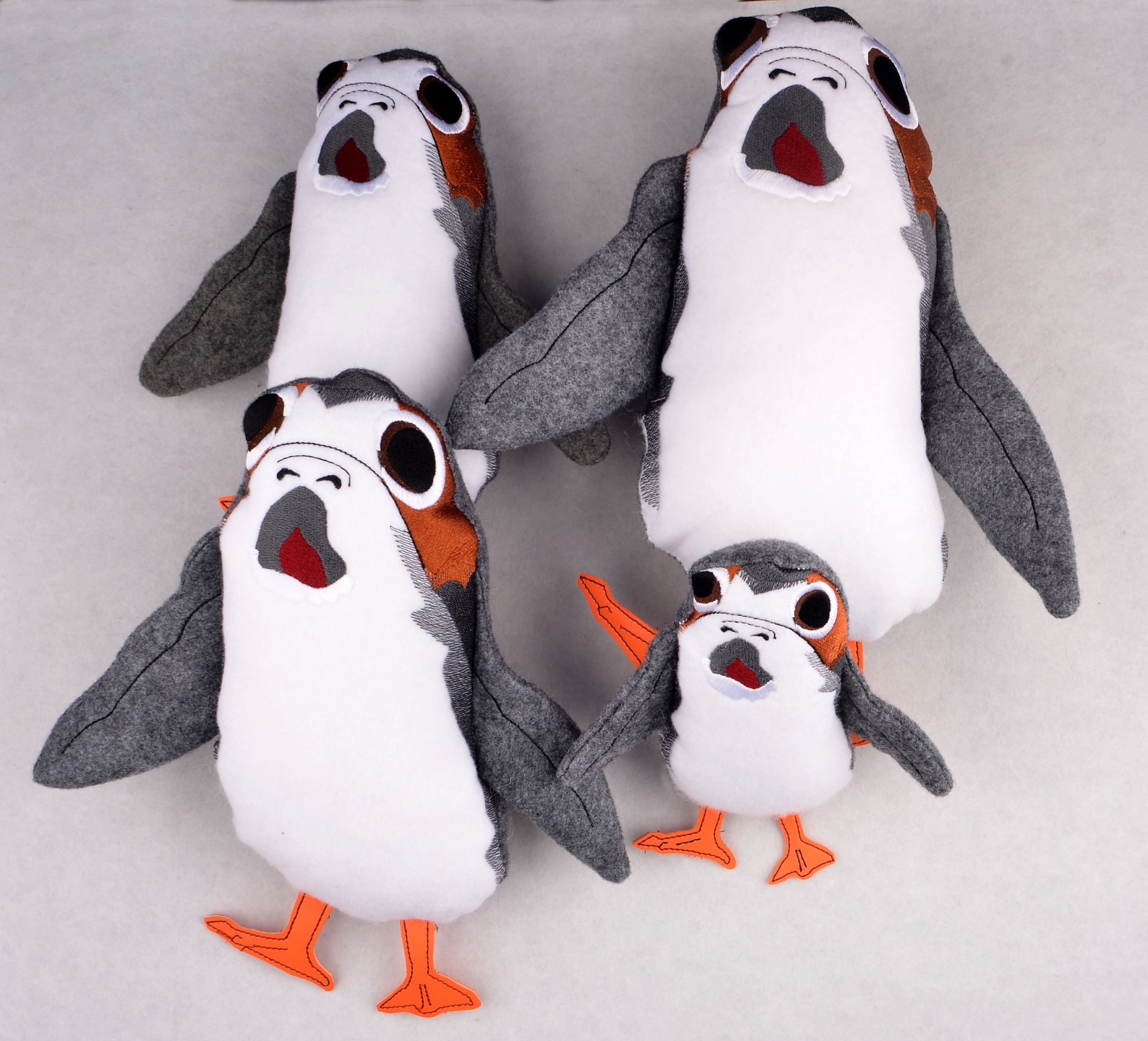 Star Wars Porg stuffie ITH machine embroidery design