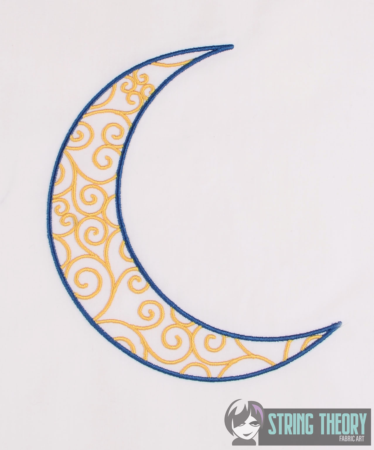 Filigree Halloween Set Crescent Moon machine embroidery design