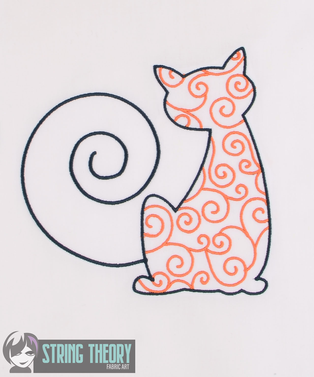 Filigree Halloween Set Cat machine embroidery design