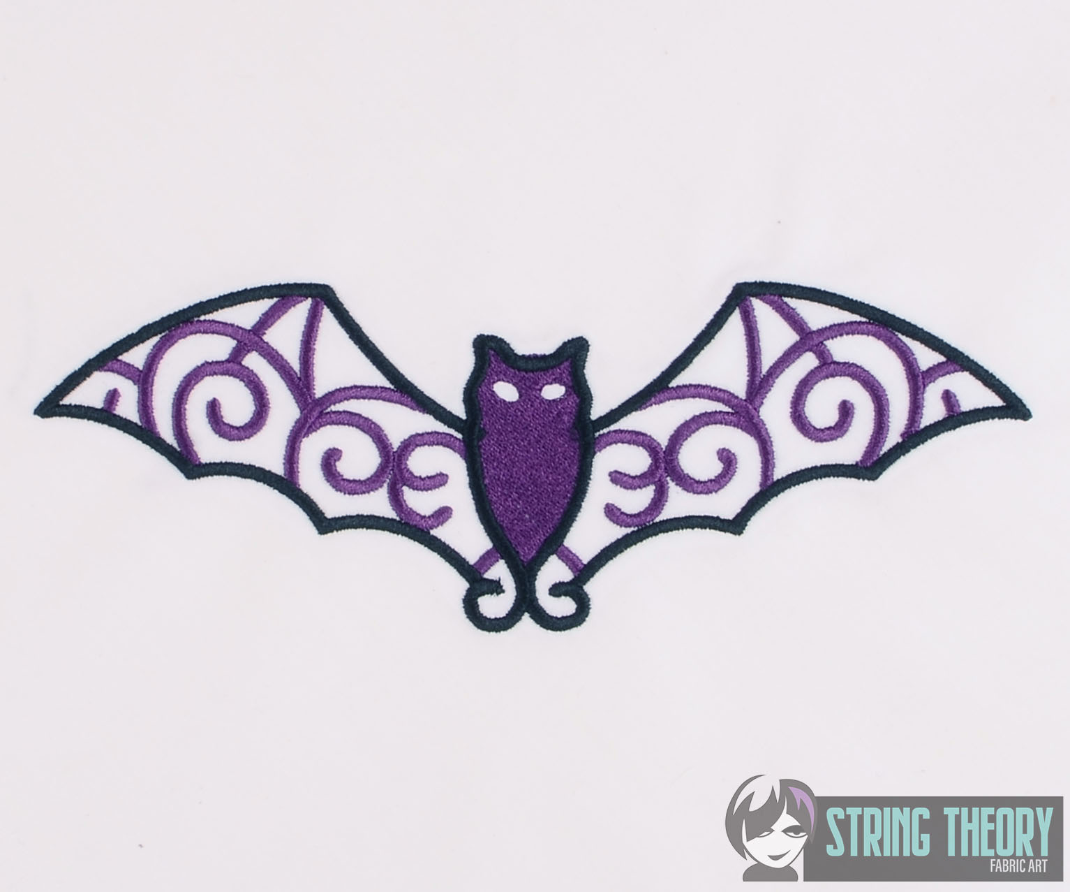 Filigree Halloween Set Bat machine embroidery design