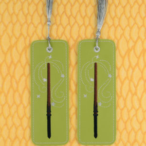 Harry Potter Magic Wand Bookmark ITH machine embroidery design