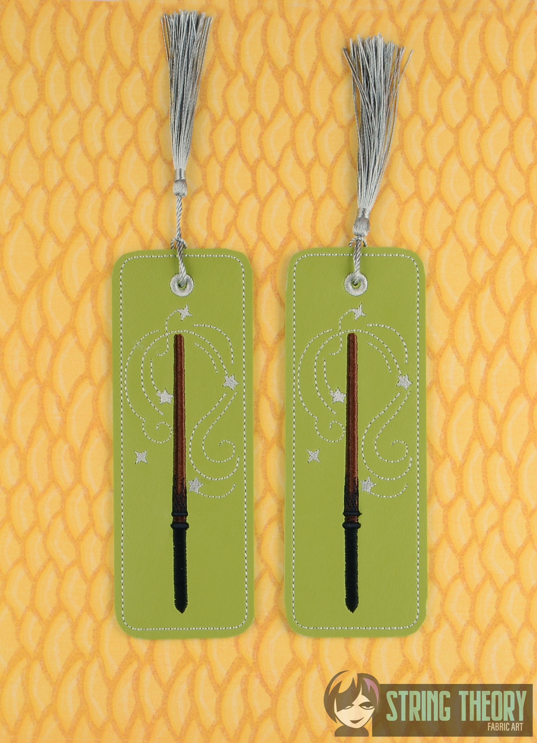 Harry Potter Magic Wand Bookmark ITH machine embroidery design