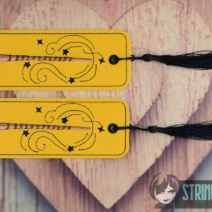 Harry Potter Magic Wand Bookmark ITH machine embroidery design