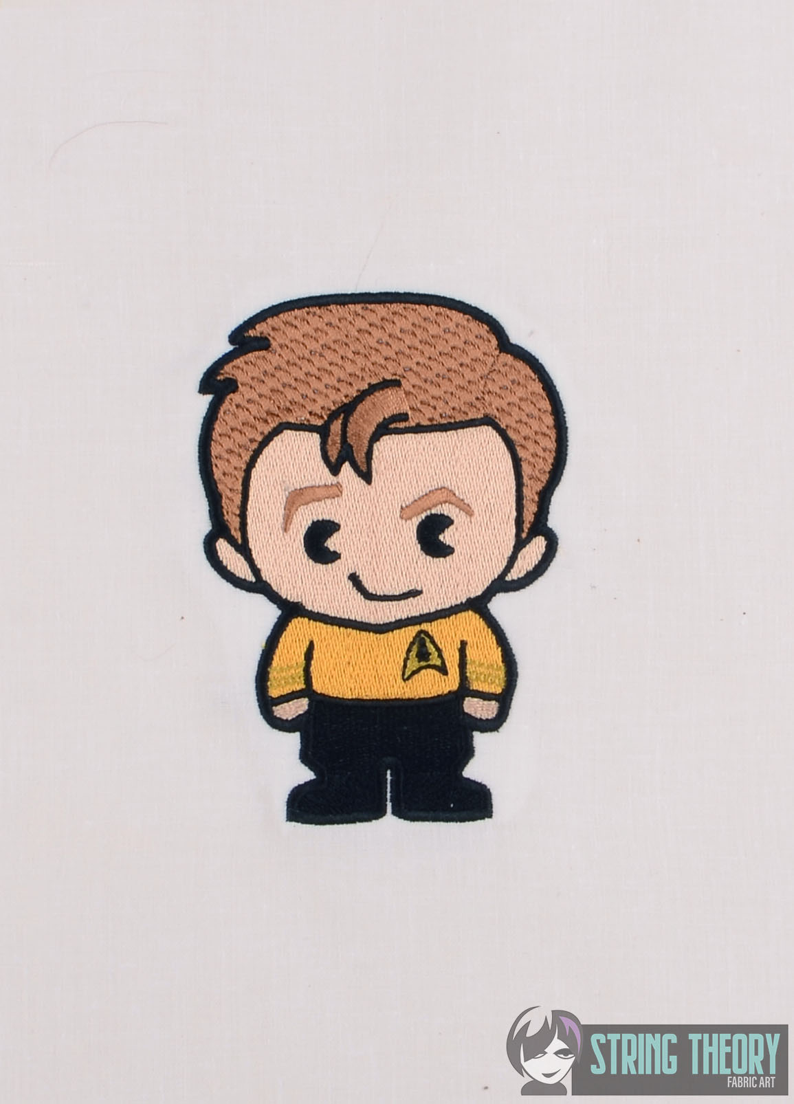 Star Trek Chibi Captain Kirk Machine Embroidery Design