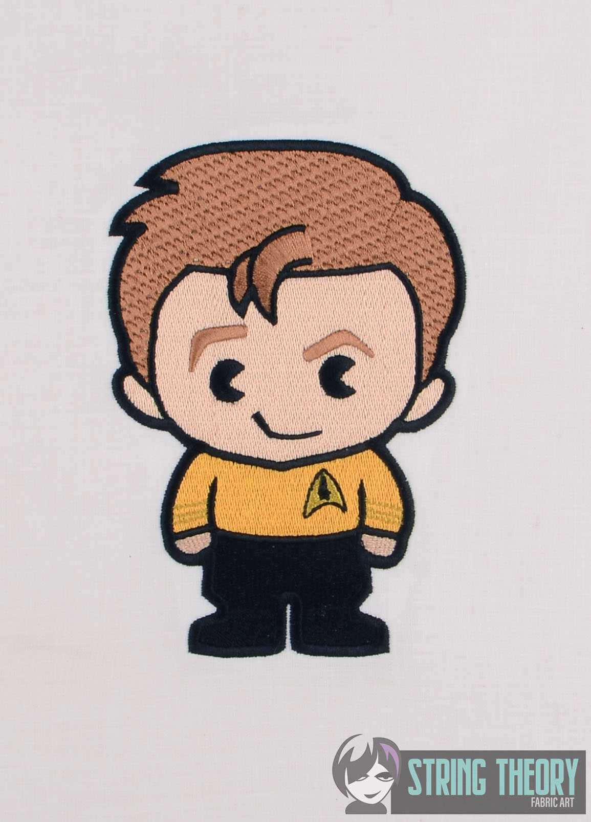 Star Trek Chibi Captain Kirk Machine Embroidery Design