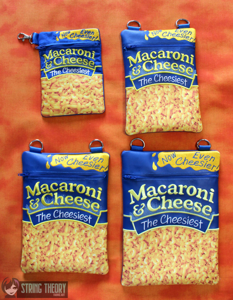 Macaroni & Cheese Fully Lined Zip Bag – String Theory Fabric Art