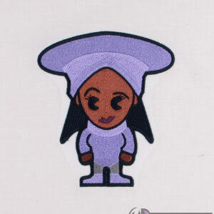 Star Trek Chibi Guinan machine embroidery design
