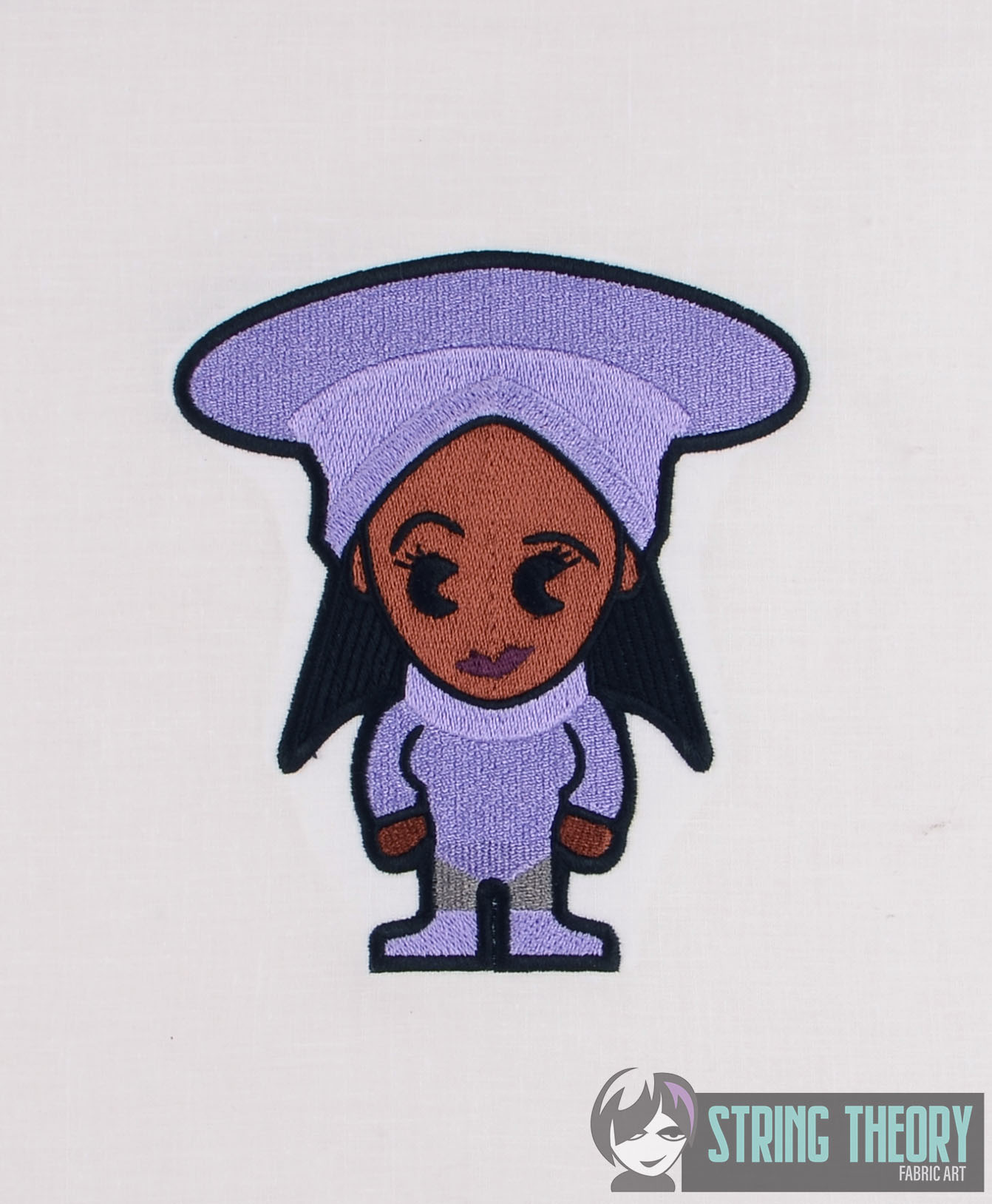 Star Trek Chibi Guinan machine embroidery design