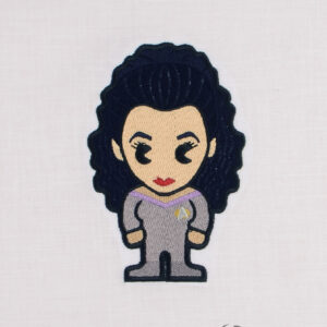Star Trek Chibi Counselor Deanna Troi machine embroidery design