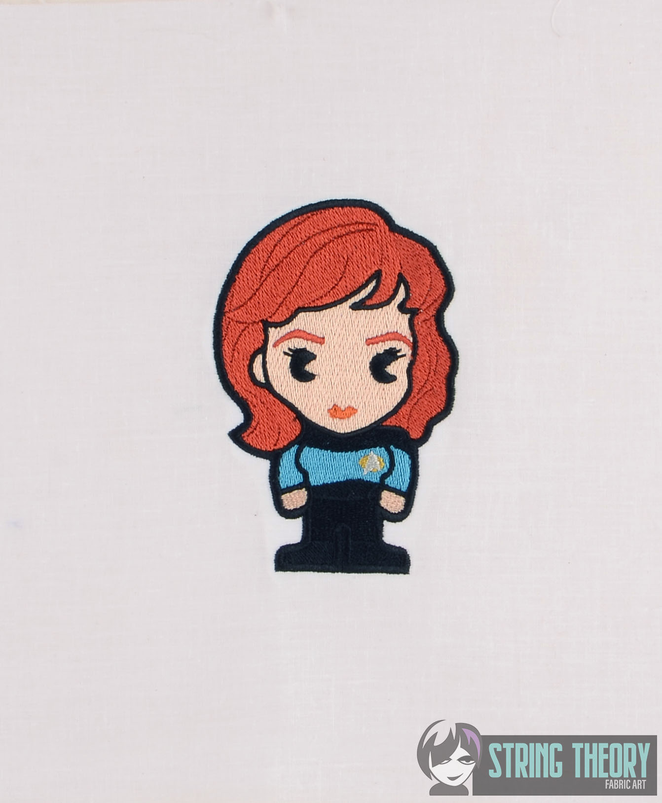 Star Trek Chibi Doctor Crusher machine embroidery design