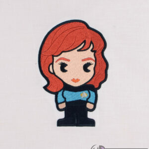 Star Trek Chibi Doctor Crusher machine embroidery design