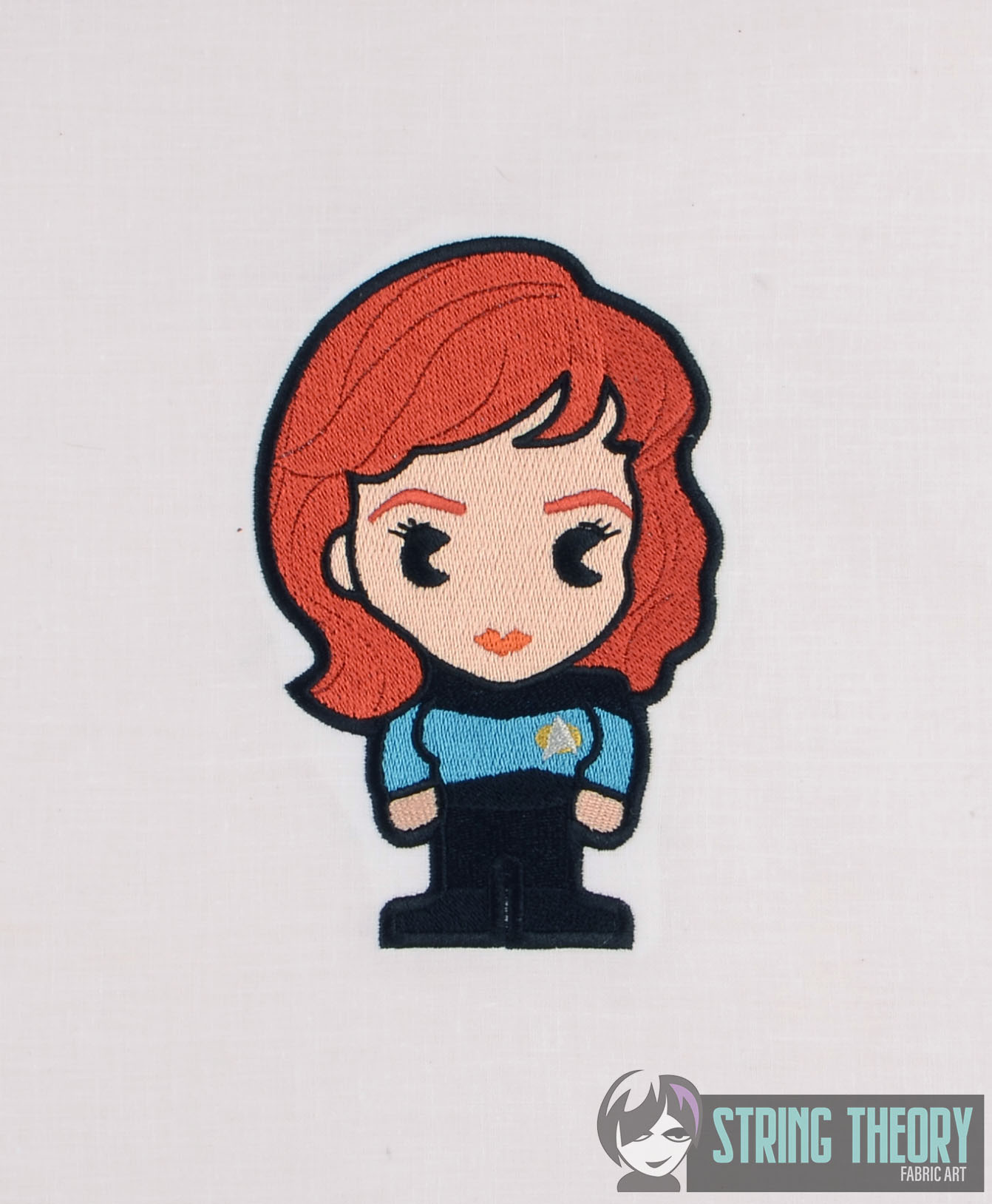 Star Trek Chibi Doctor Crusher machine embroidery design