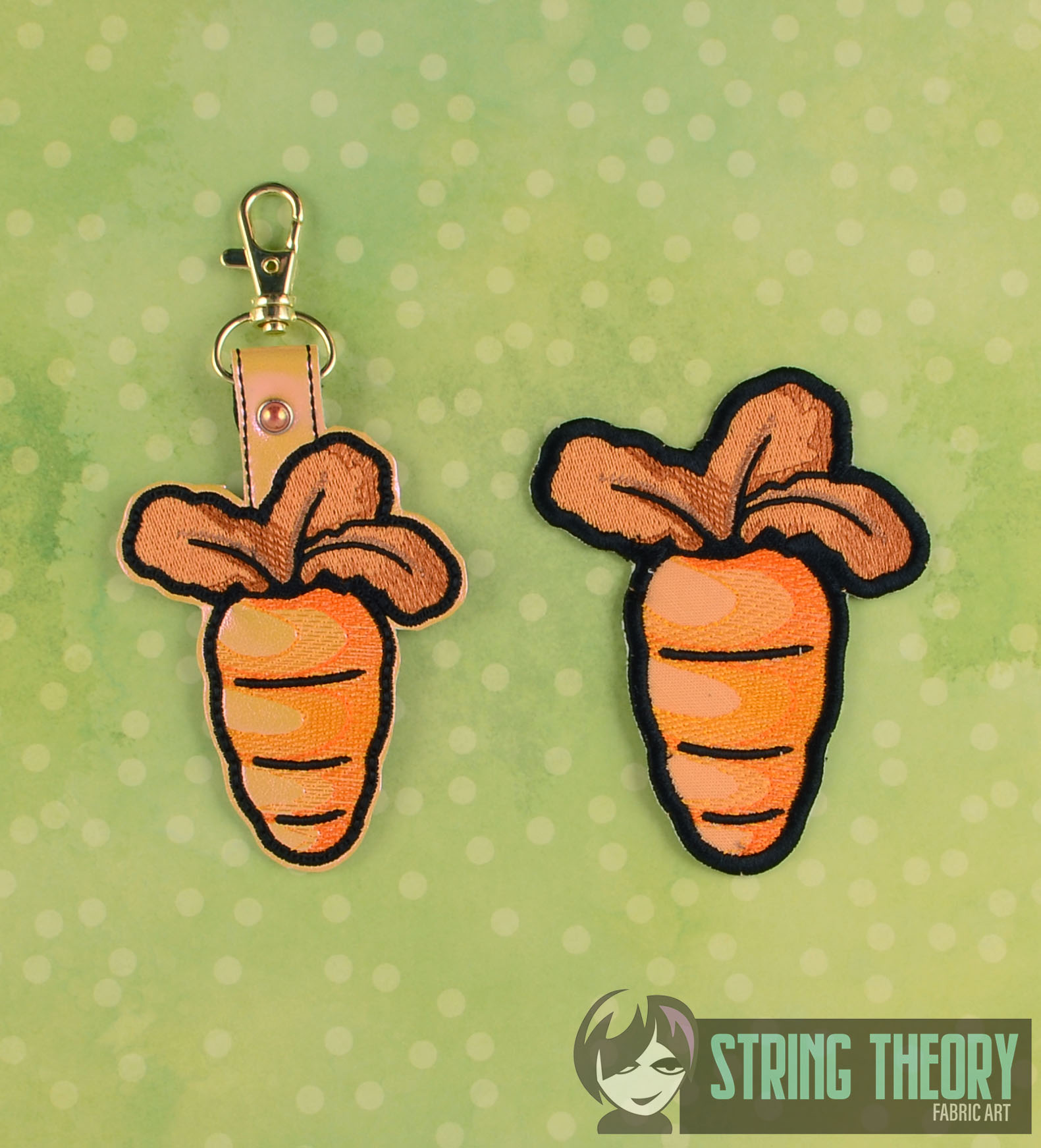 Floof and Beans Cat Carrot ITH Machine Embroidery Design