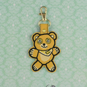 Floof and Beans Teddy Bear ITH Machine Embroidery Design