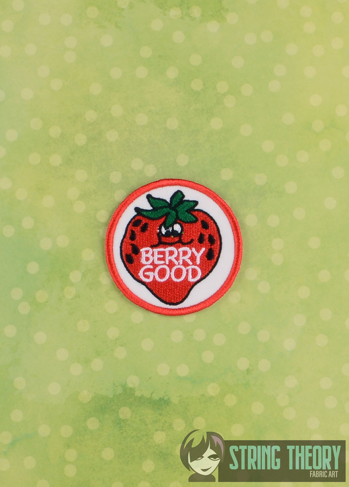 Scratch n Sniff Berry Good patch ITH Machine Embroidery Design