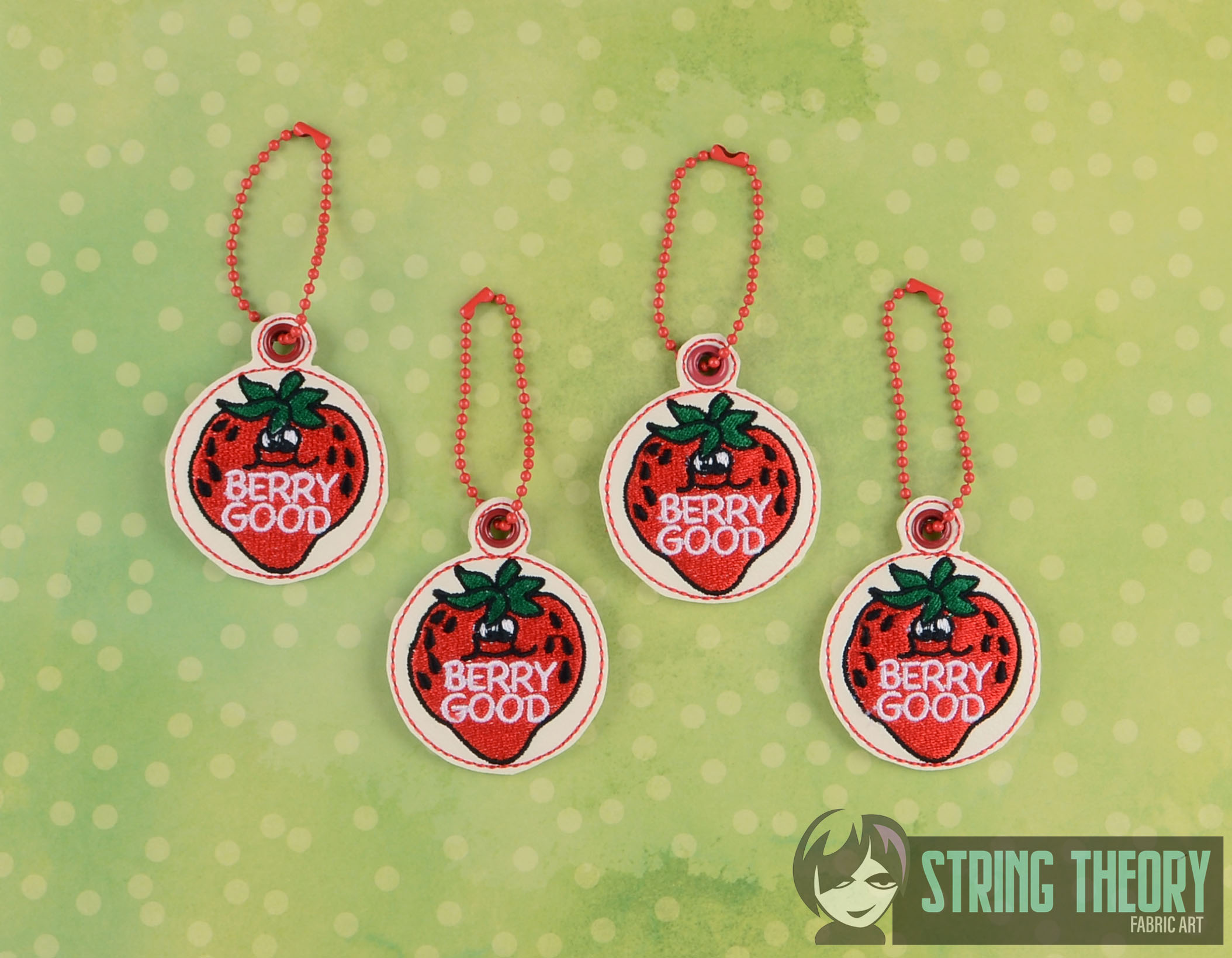 Scratch n Sniff Berry Good dangle ITH Machine Embroidery Design