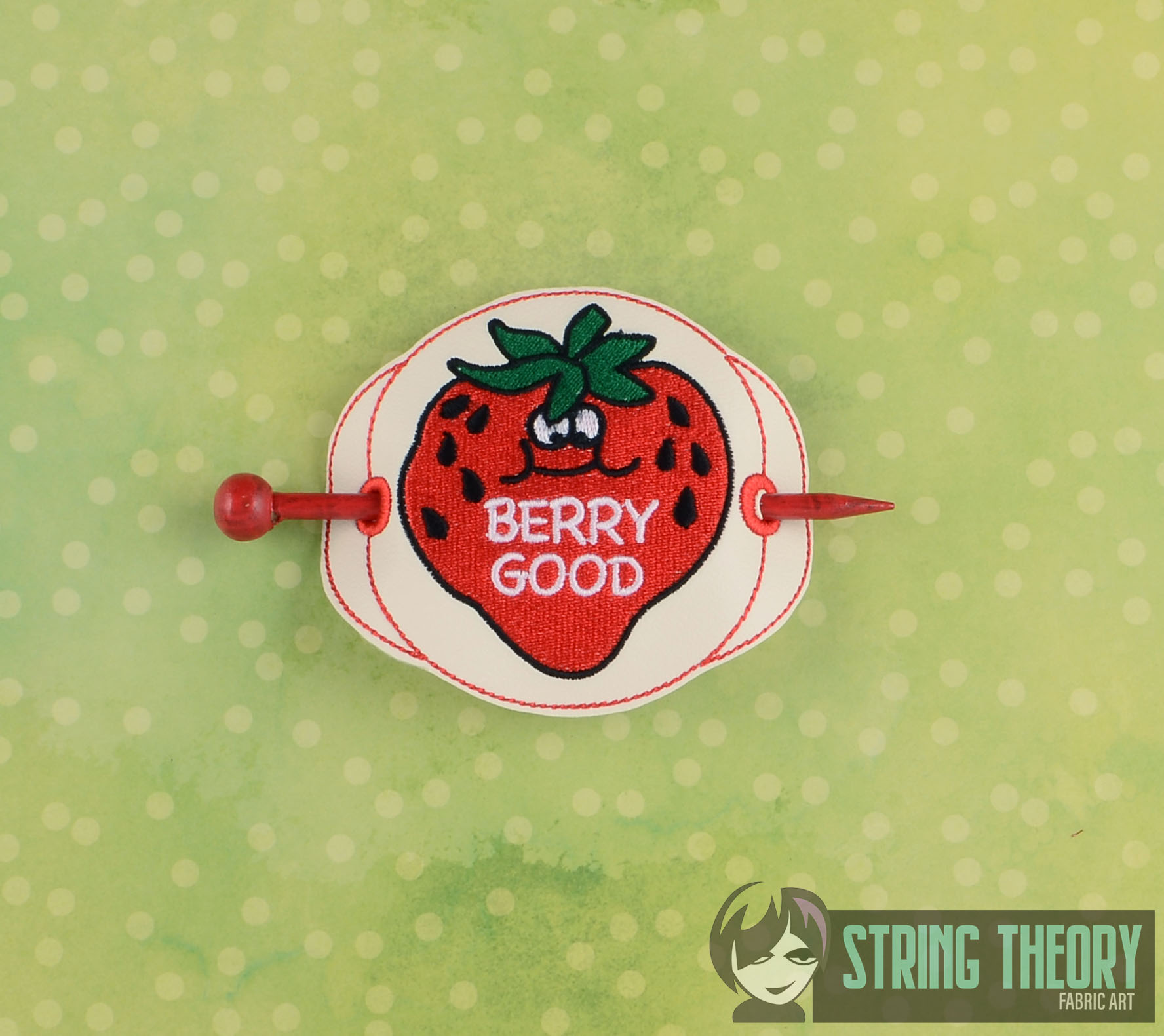 Scratch Sniff Berry Good Bun Cover ITH machine embroidery design