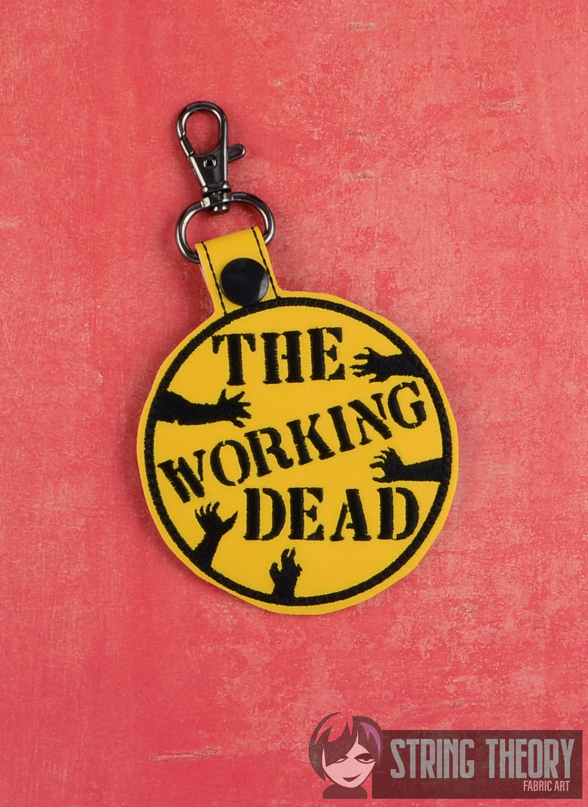 The Working Dead Fob ITH Machine Embroidery Design