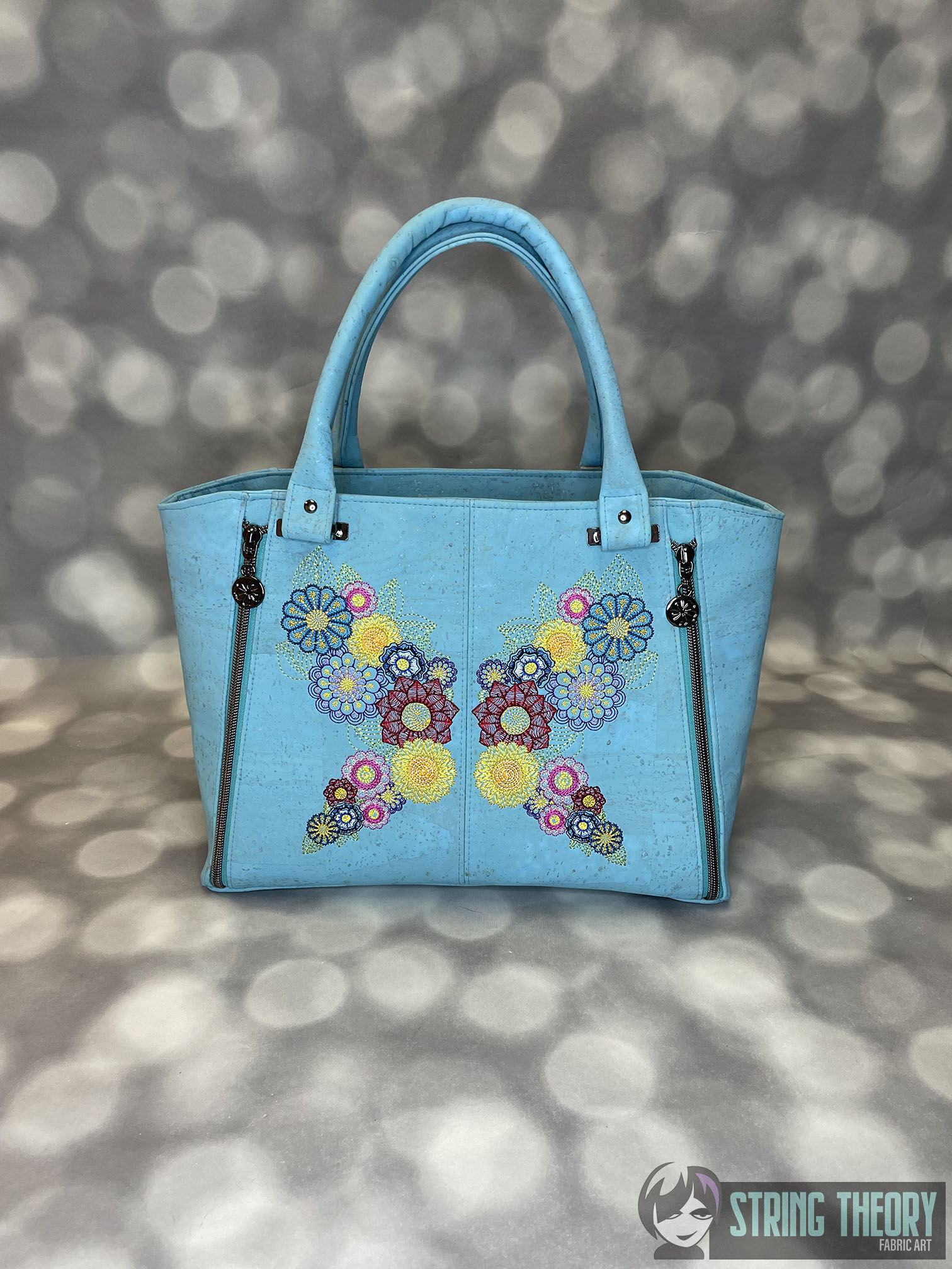 Flower Butterfly Split Machine Embroidery Design