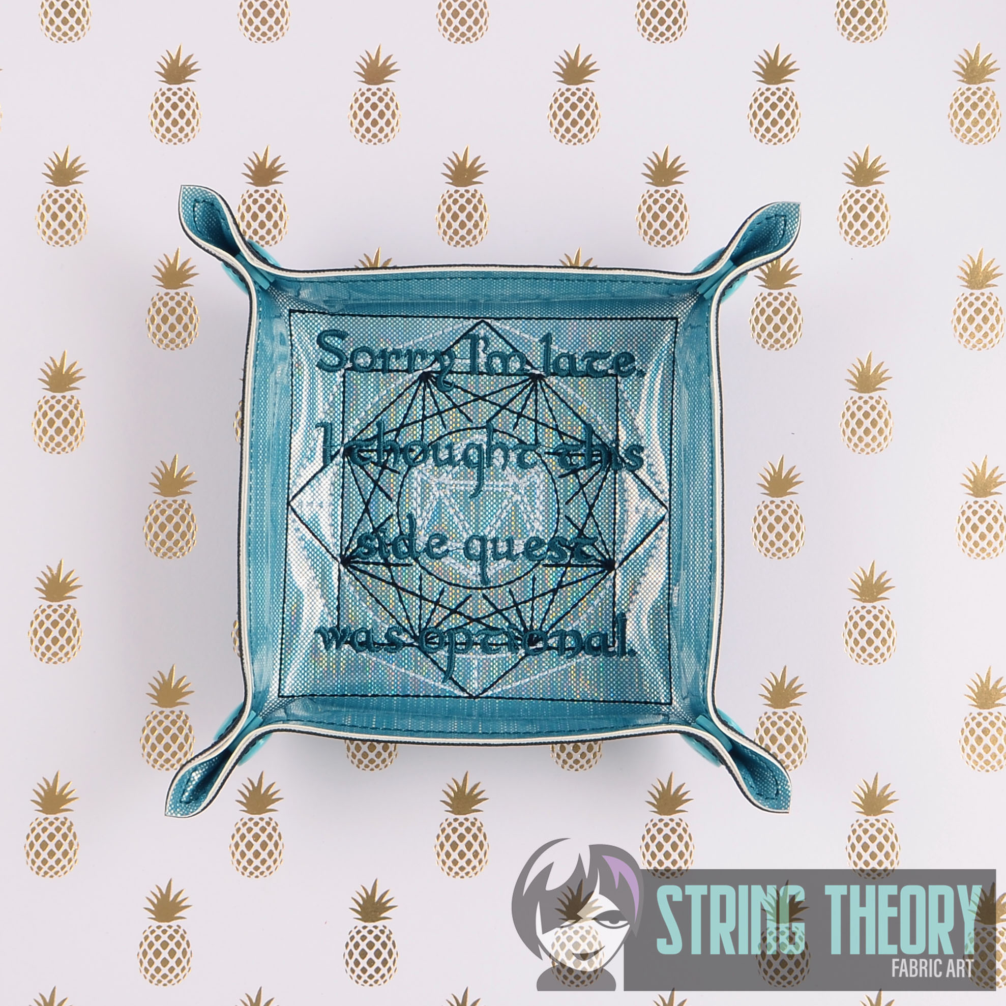 Optional Side Quest Dice Tray ITH Machine embroidery design