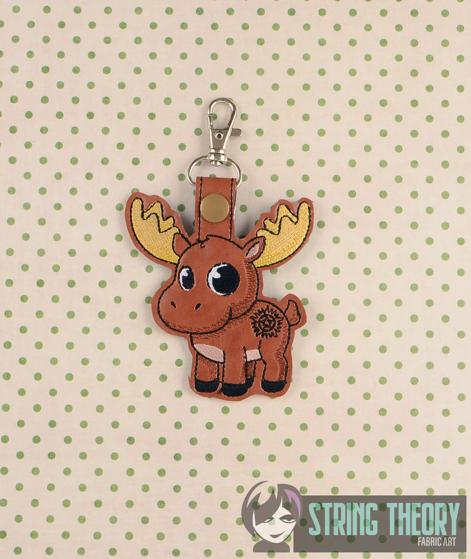 Supernatural Chibi Sam the Moose Fob ITH Machine embroidery design