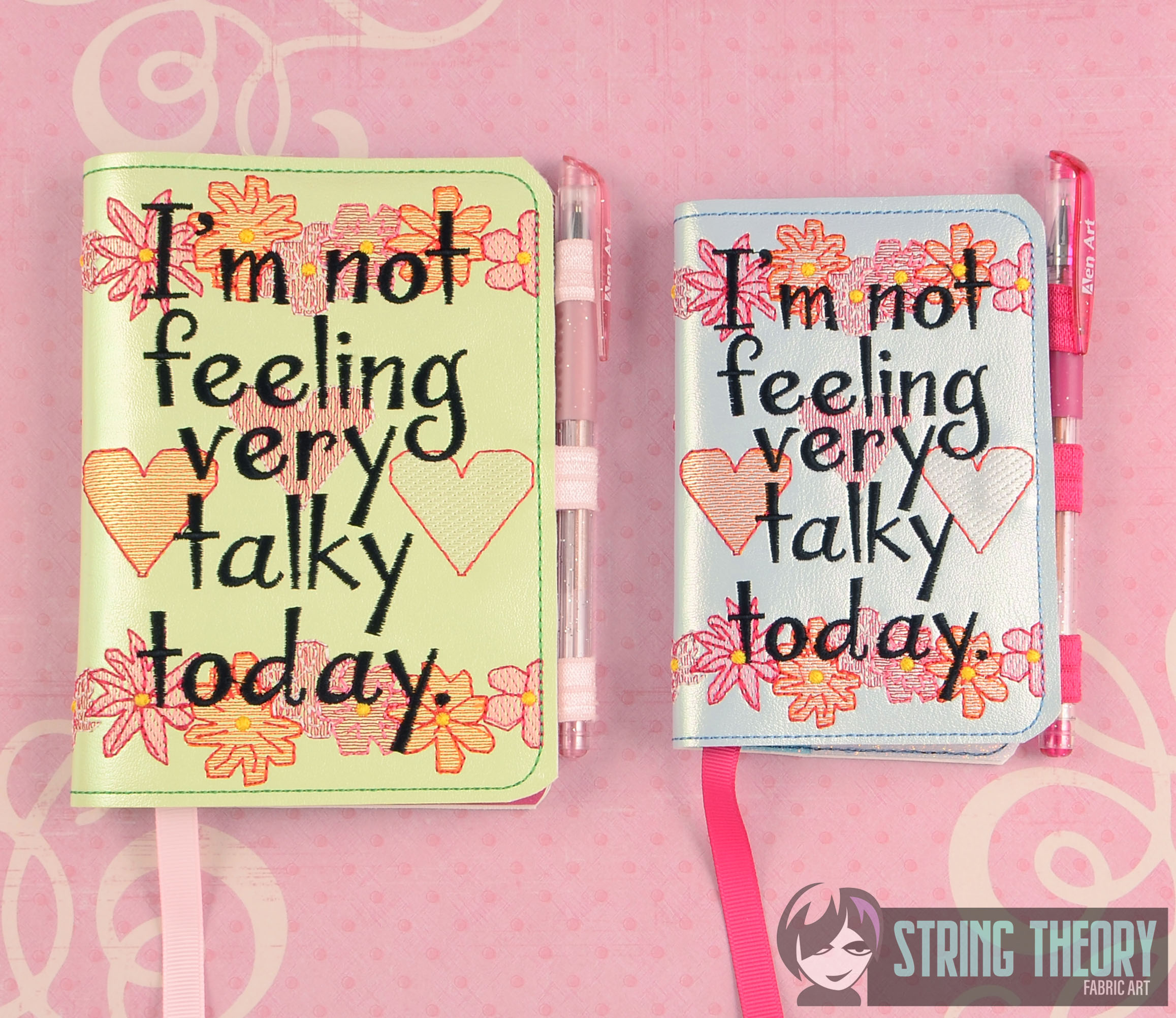 Off You Fuck Notebook Cover ITH machine embroidery pattern
