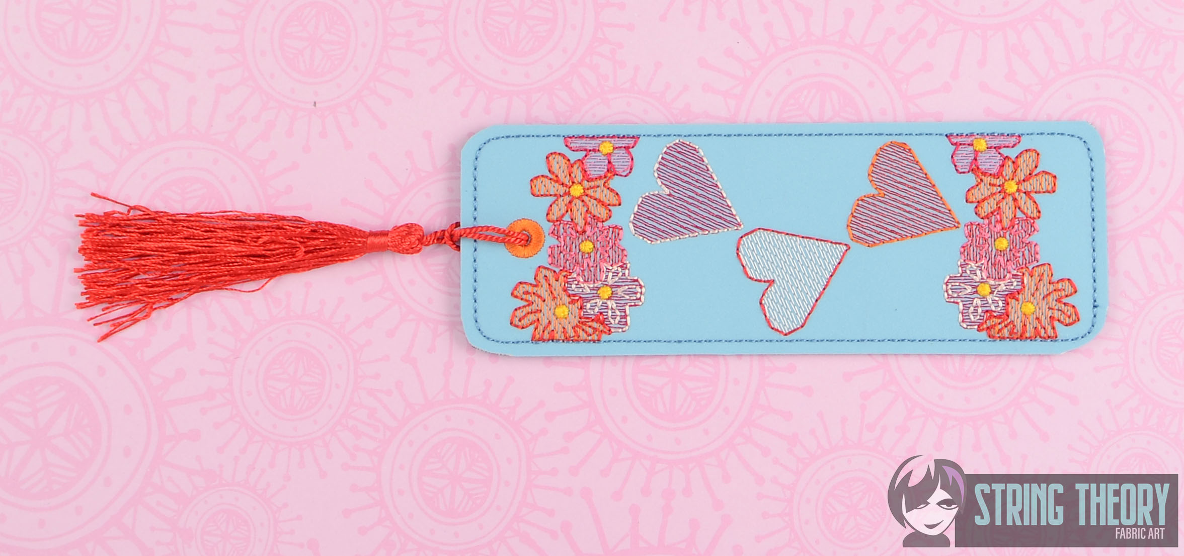 Elementary Art Bookmark ITH machine embroidery design