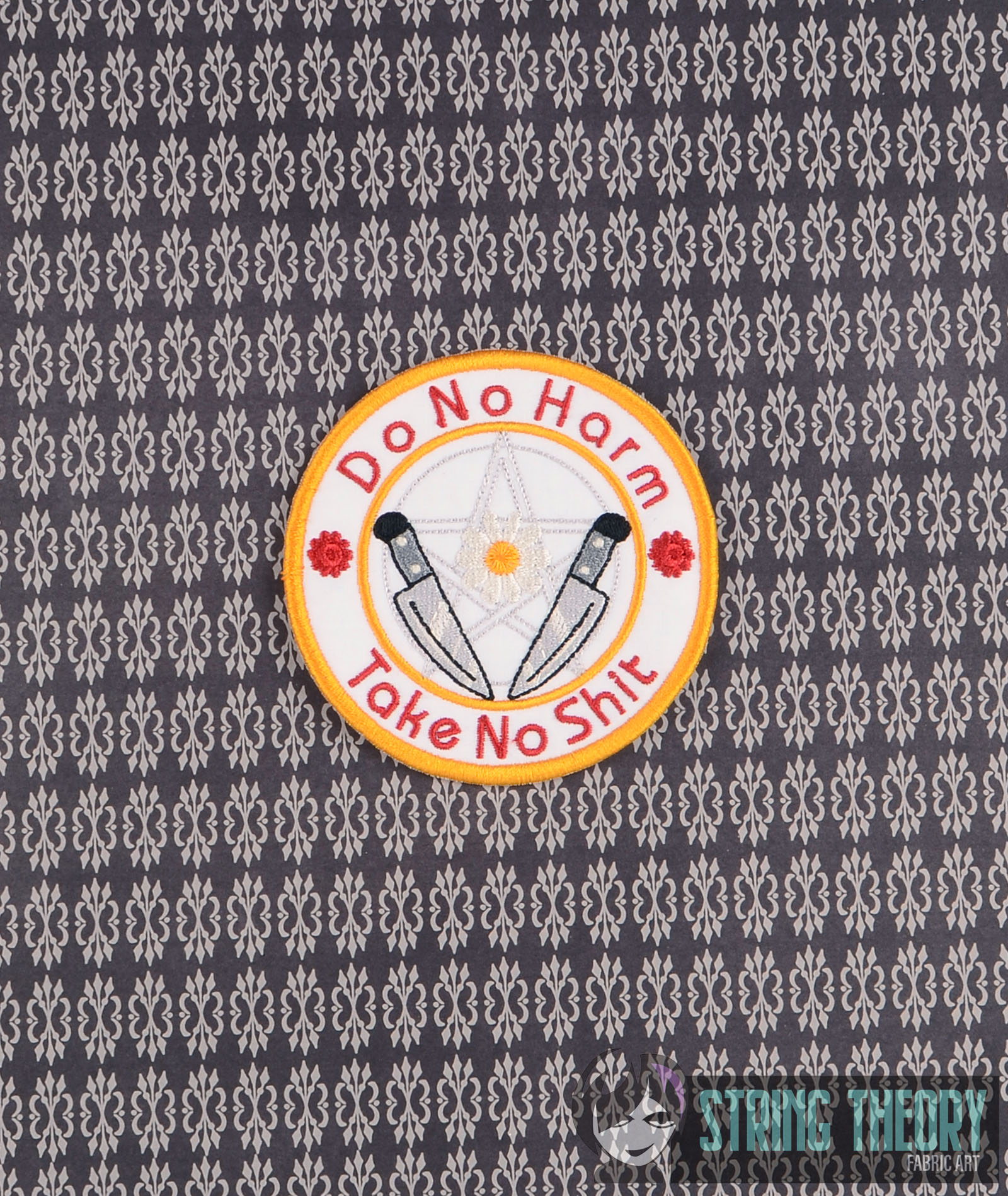 Do No Harm Take No Shit ITH machine embroidery design
