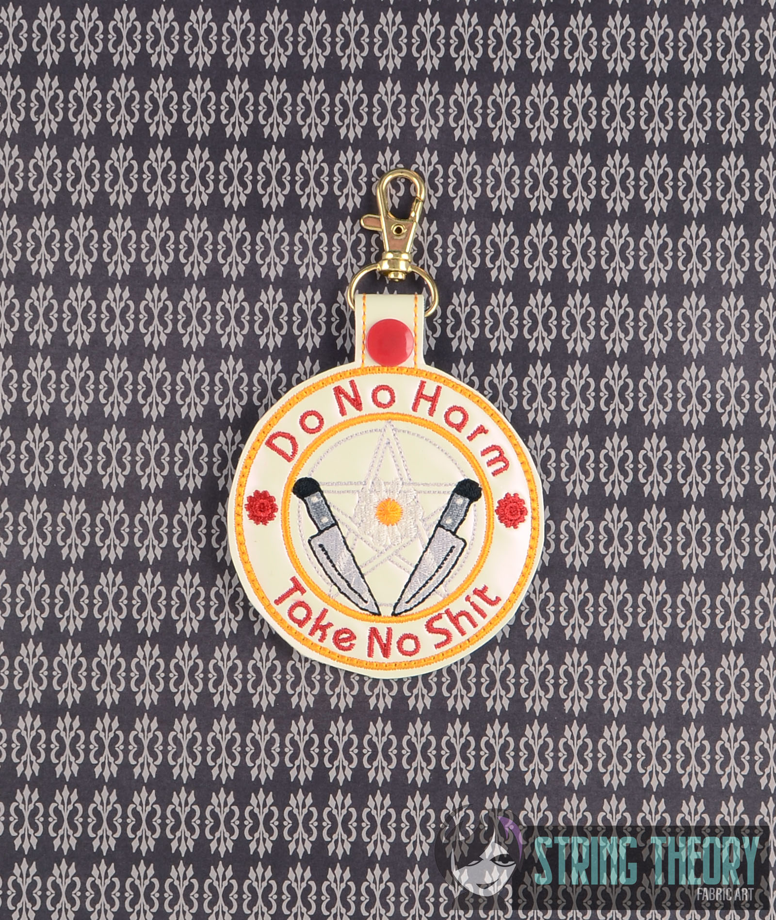 Do No Harm Take No Shit ITH machine embroidery design