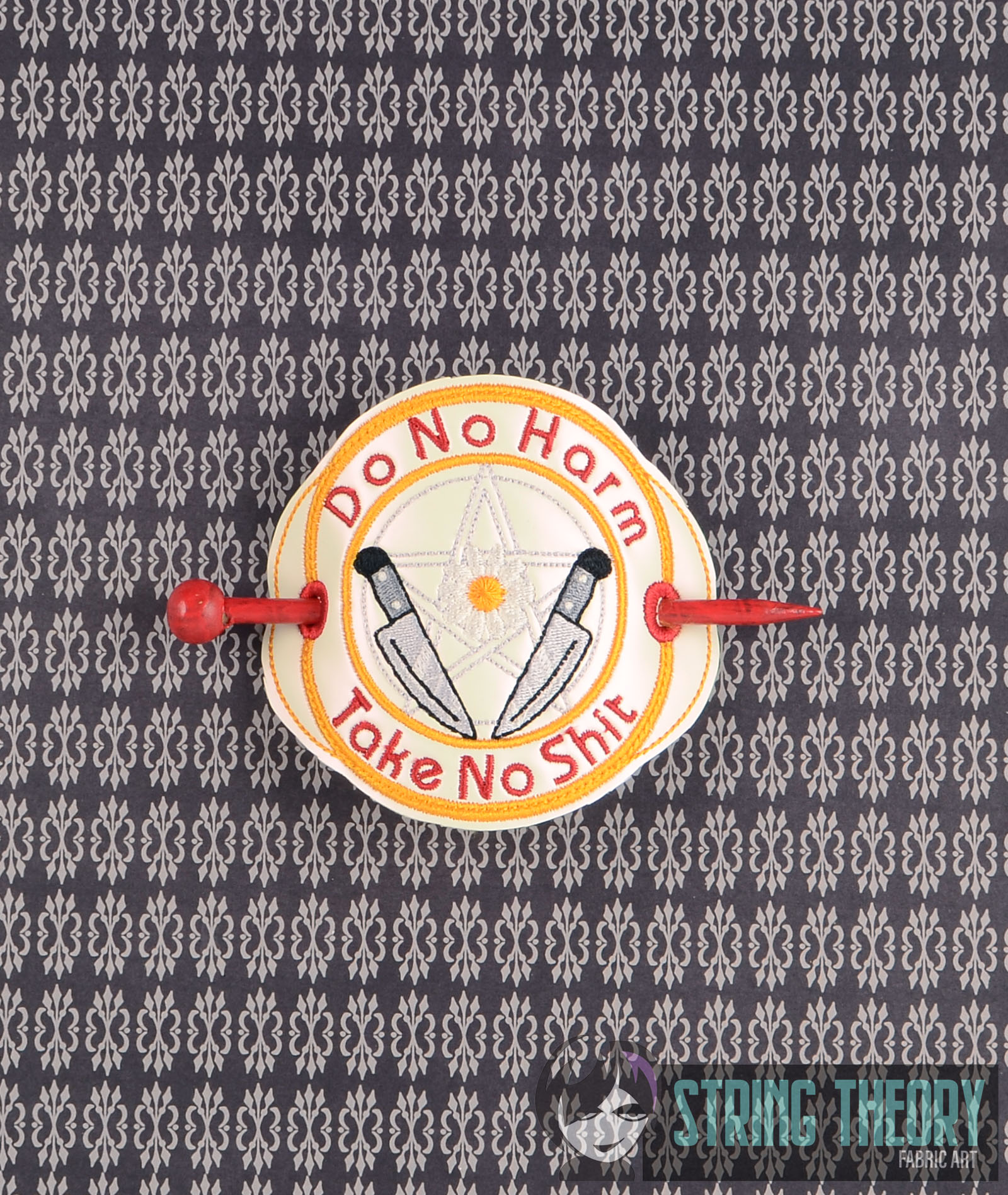 Do No Harm Take No Shit ITH machine embroidery design