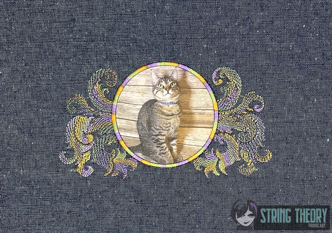 Scroll Frame Applique machine embroidery design