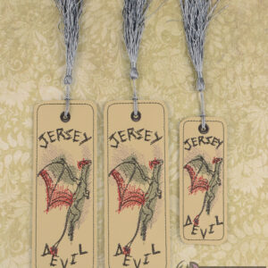 Cryptid Hunter Jersey Devil Bookmark ITH Machine embroidery design
