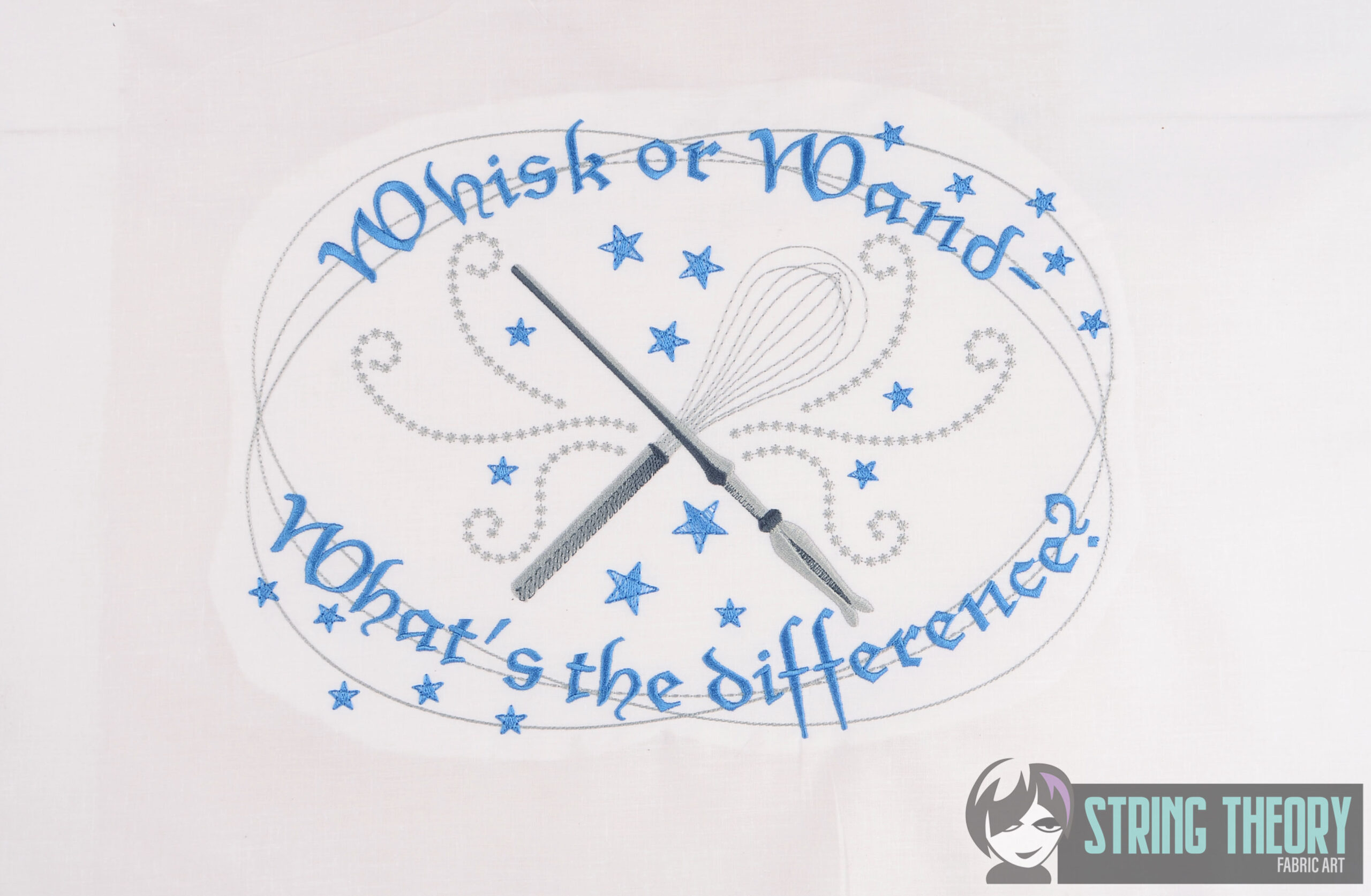 Whisk Or Wand Kitchen Witch Machine embroidery design