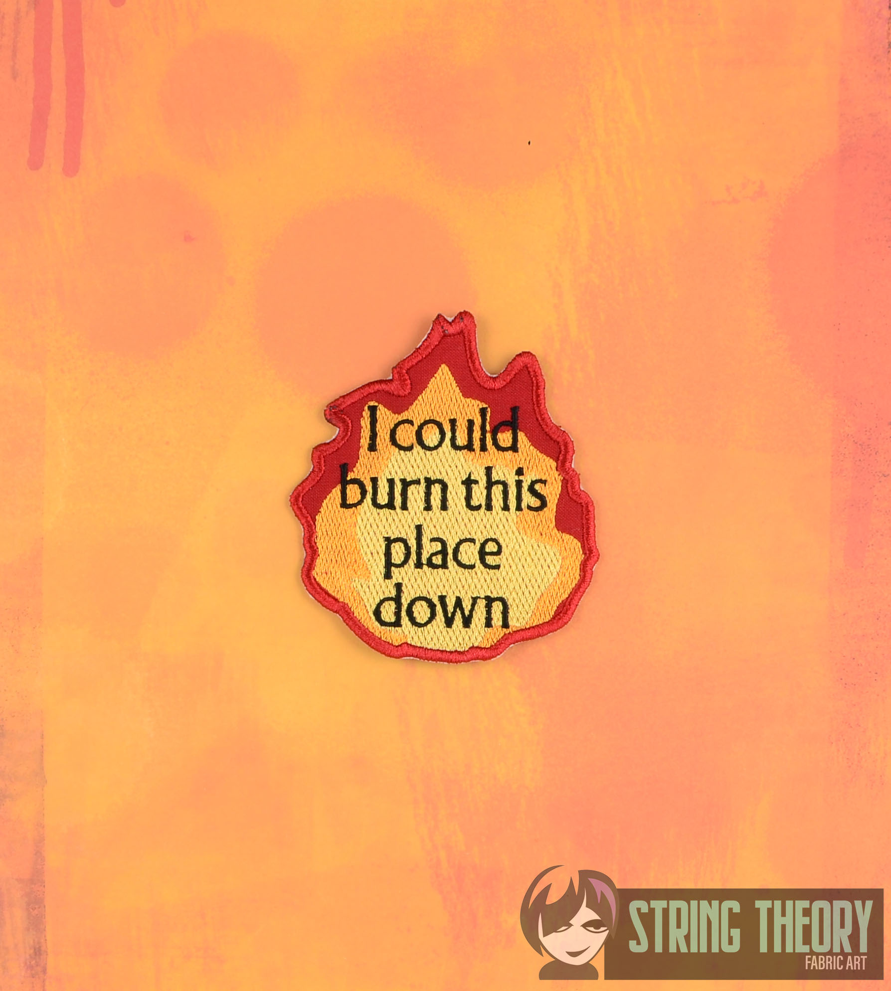 Calcifer I could Burn this place ITH Machine embroidery design