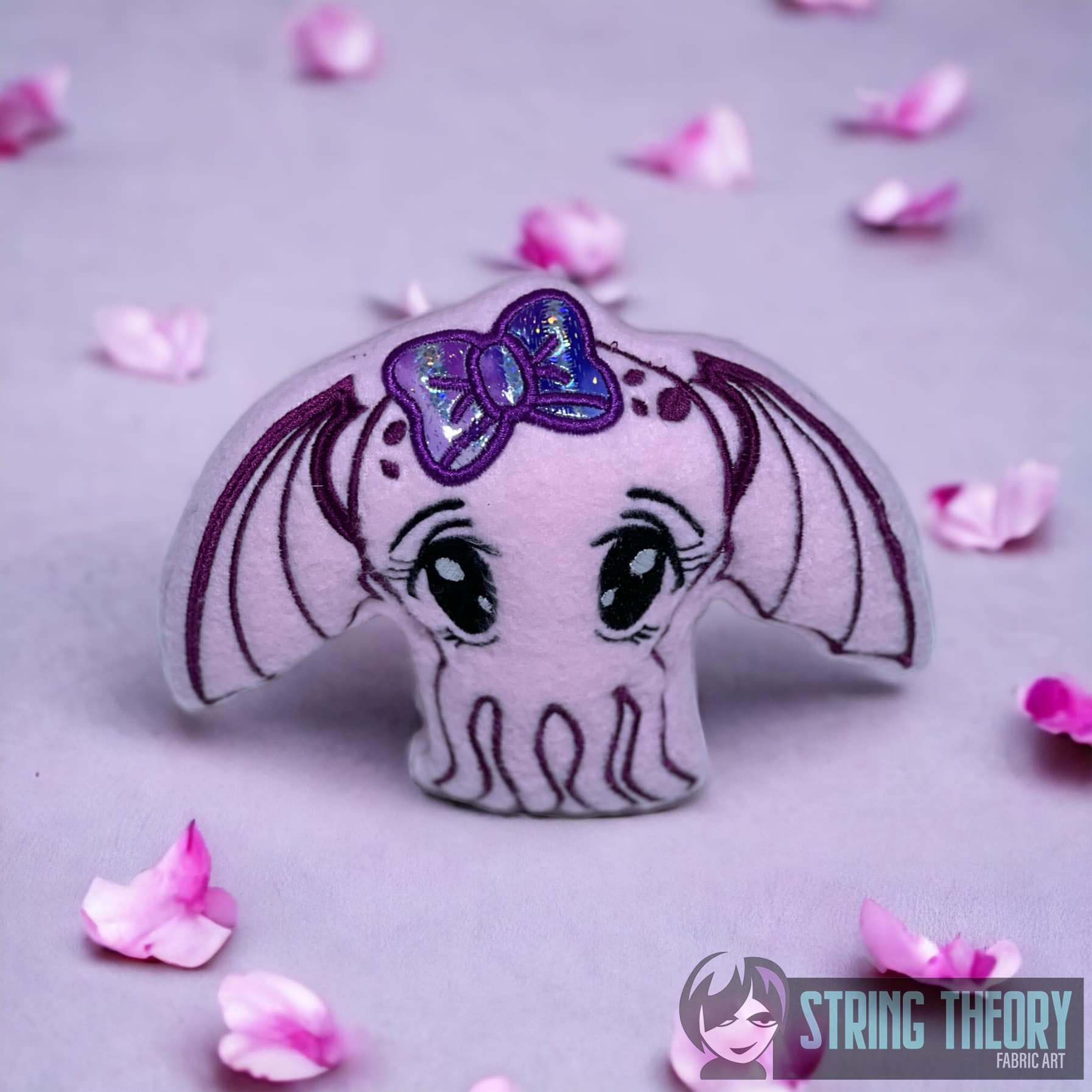 Chibi Girl Cthulhu Stuffie ITH Machine embroidery design