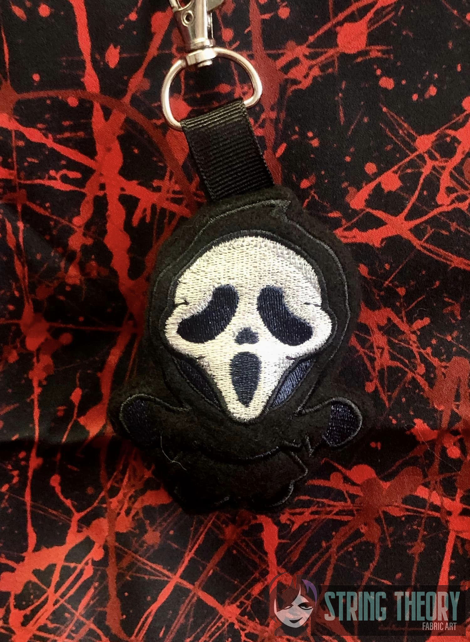 Chibi Ghost Face Stuffie ITH Machine embroidery design