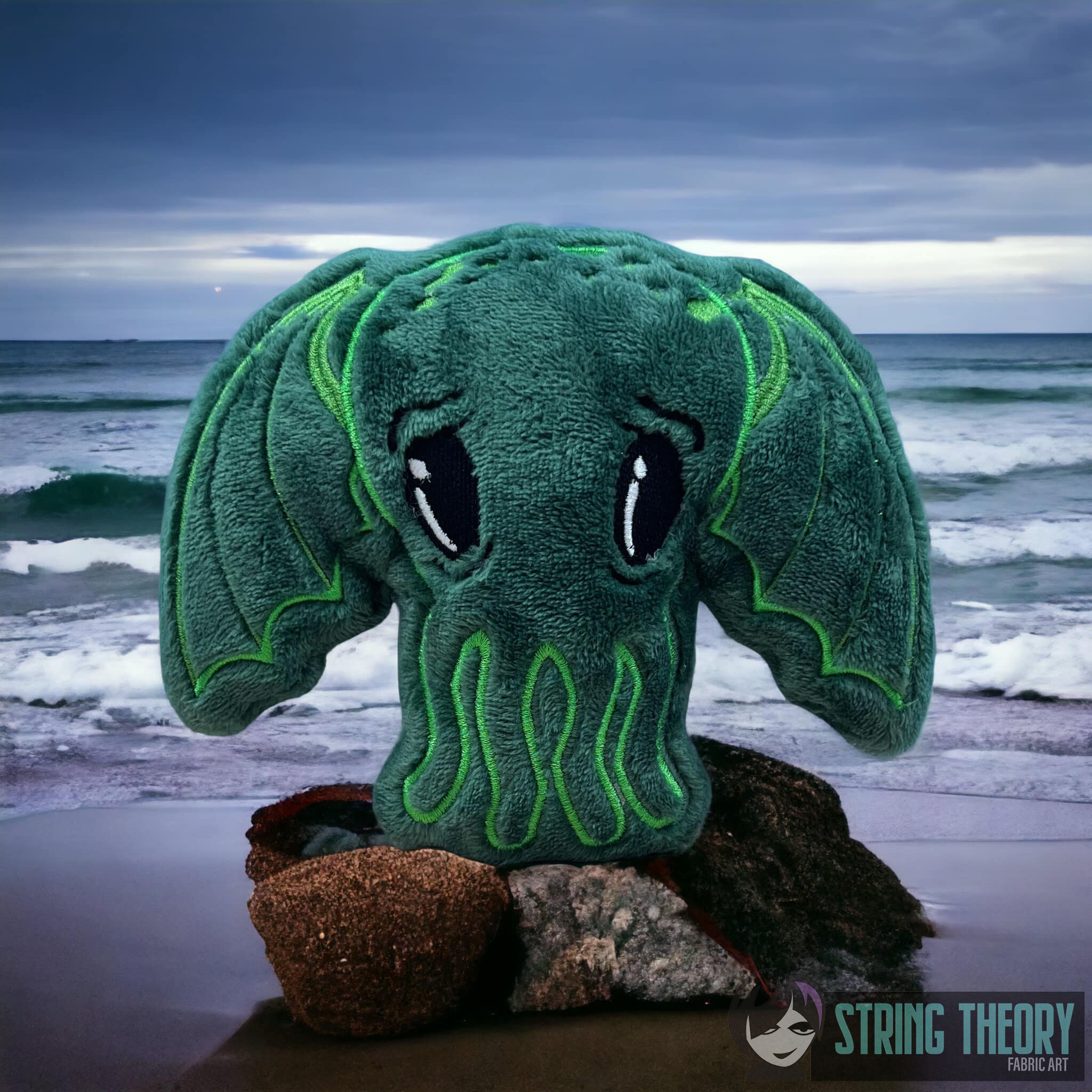 Chibi Cthulhu Stuffie ITH Machine embroidery design