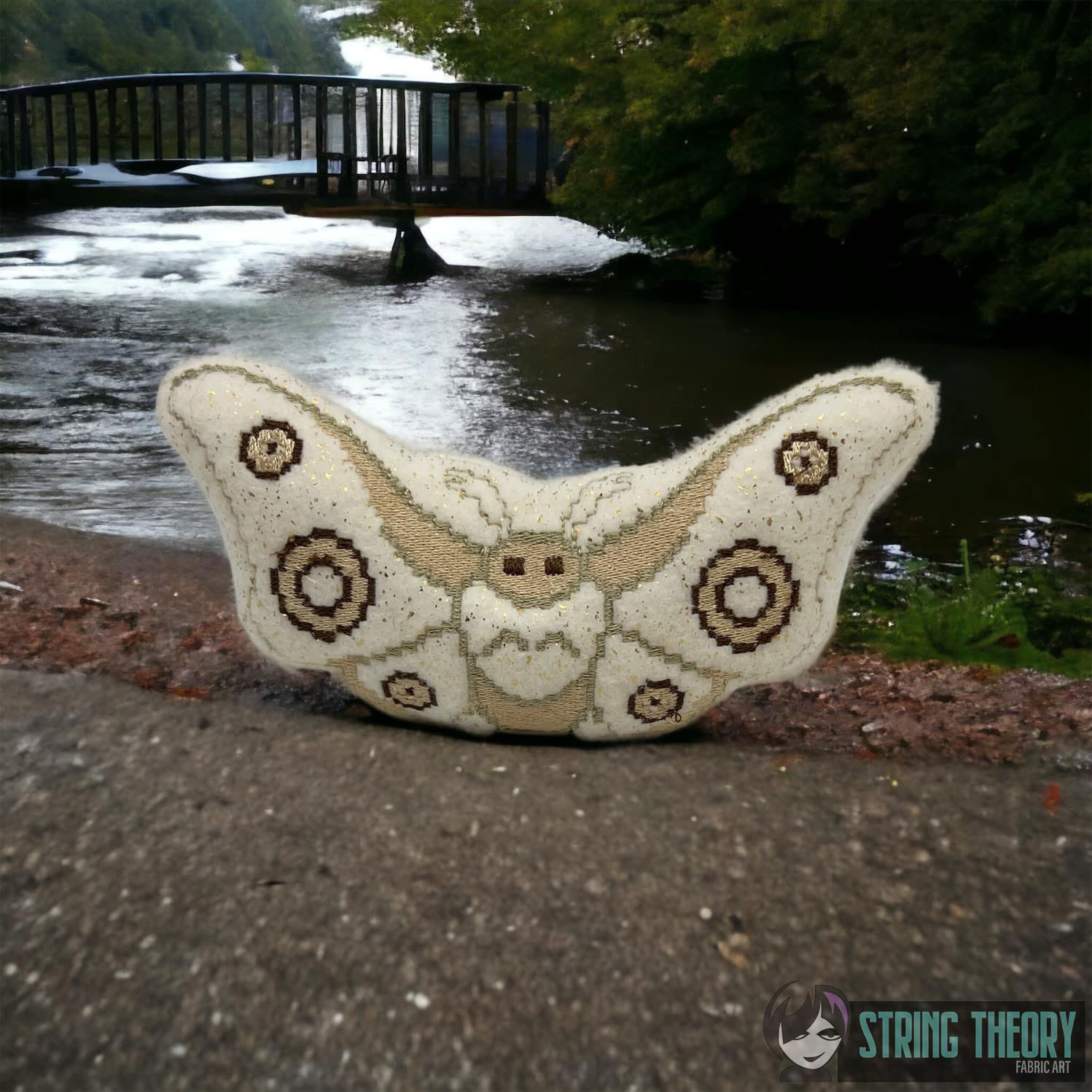 8 Bit Mothman Stuffie ITH Machine embroidery design