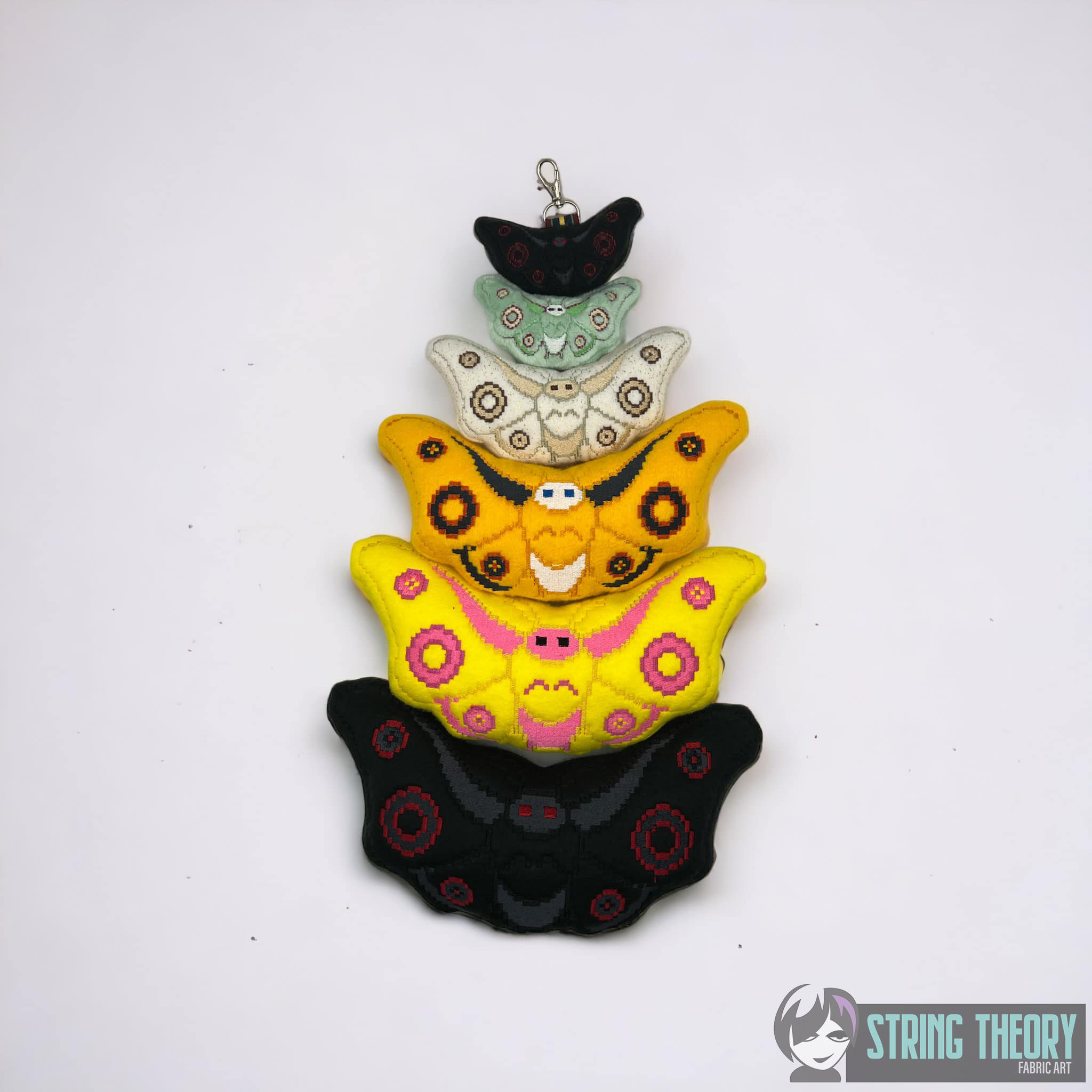 8 Bit Mothman Stuffie ITH Machine embroidery design