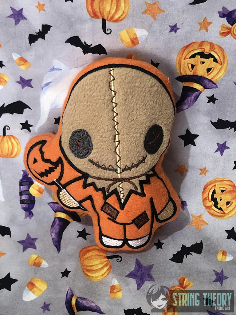 Chibi Sam Trick or Treat Stuffie ITH Machine embroidery design