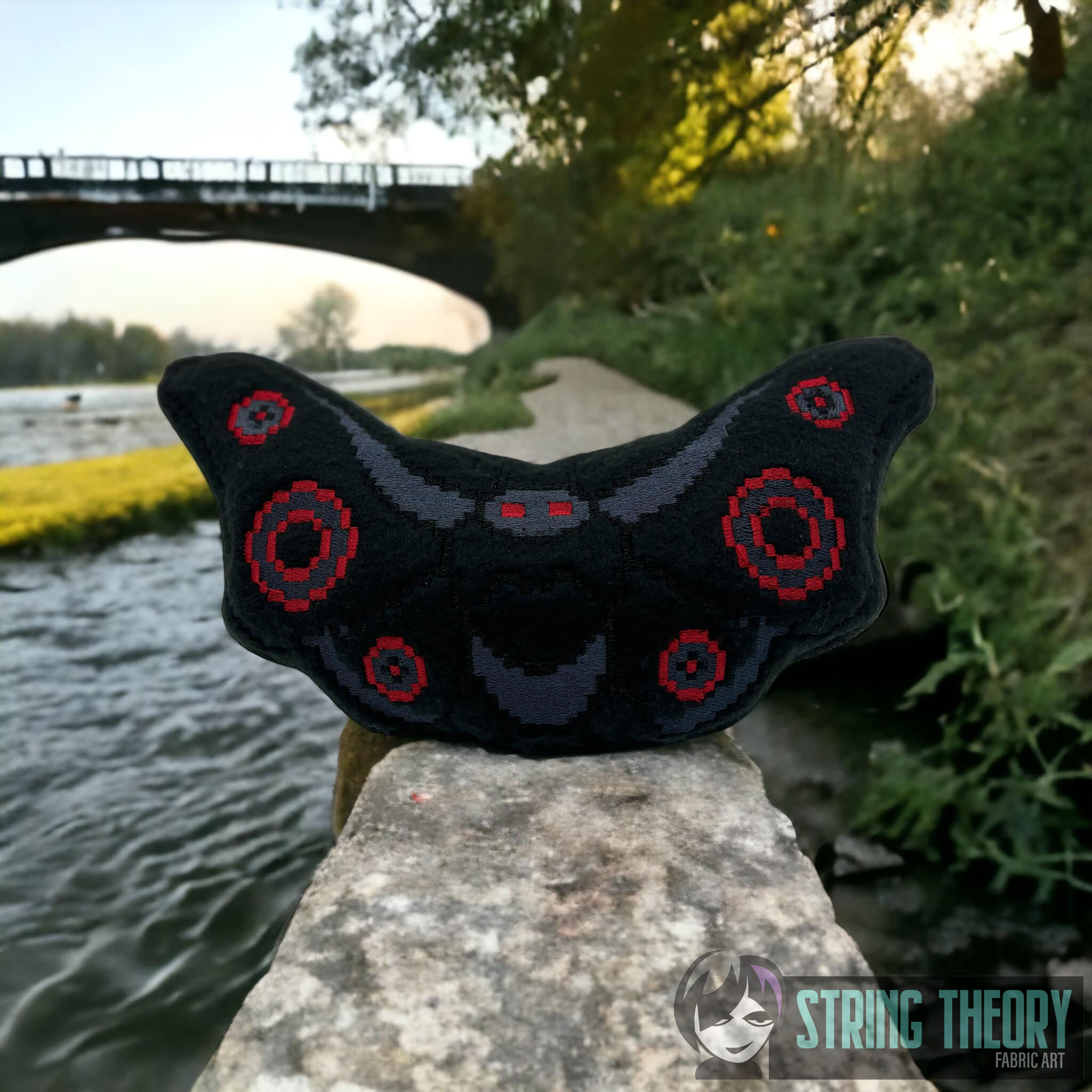 8 Bit Mothman Stuffie ITH Machine embroidery design