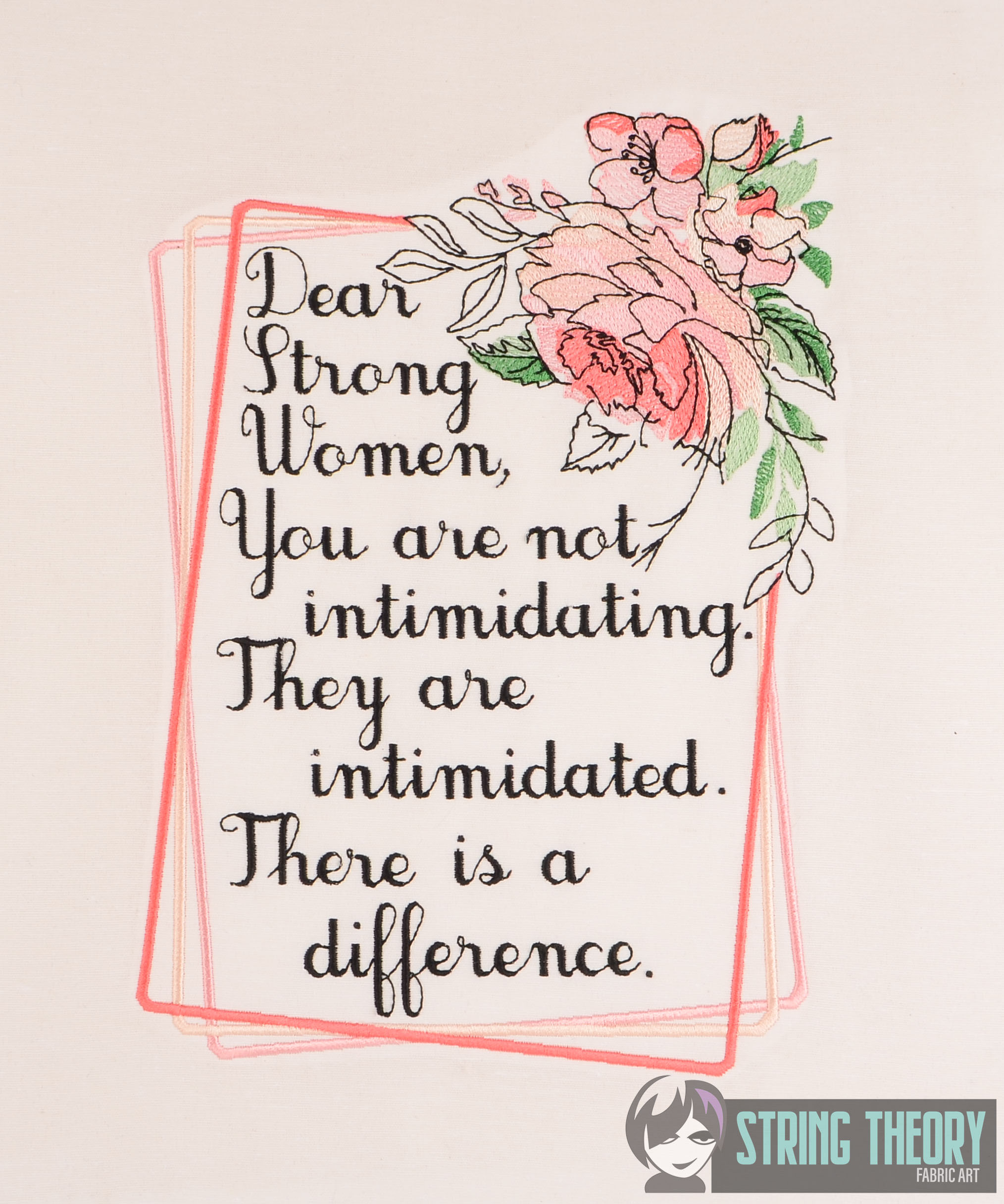 Dear Strong Women Machine Embroidery design