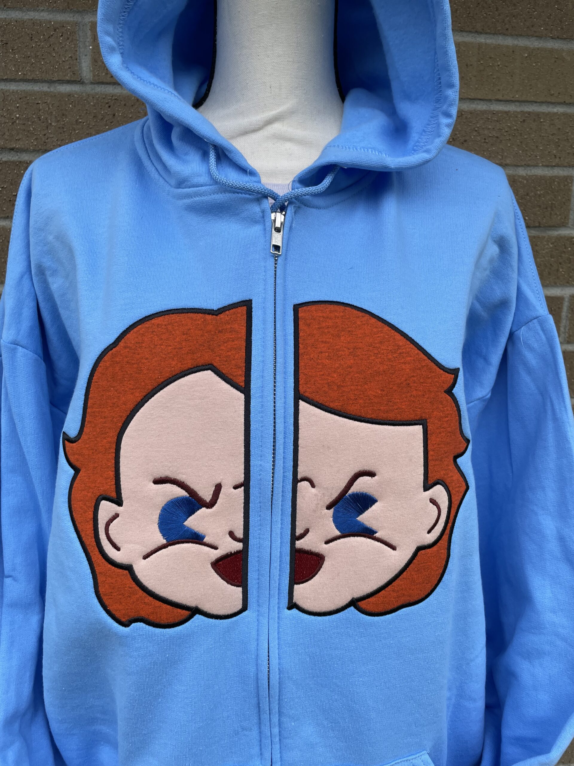 Chibi Chucky Split machine embroidery design