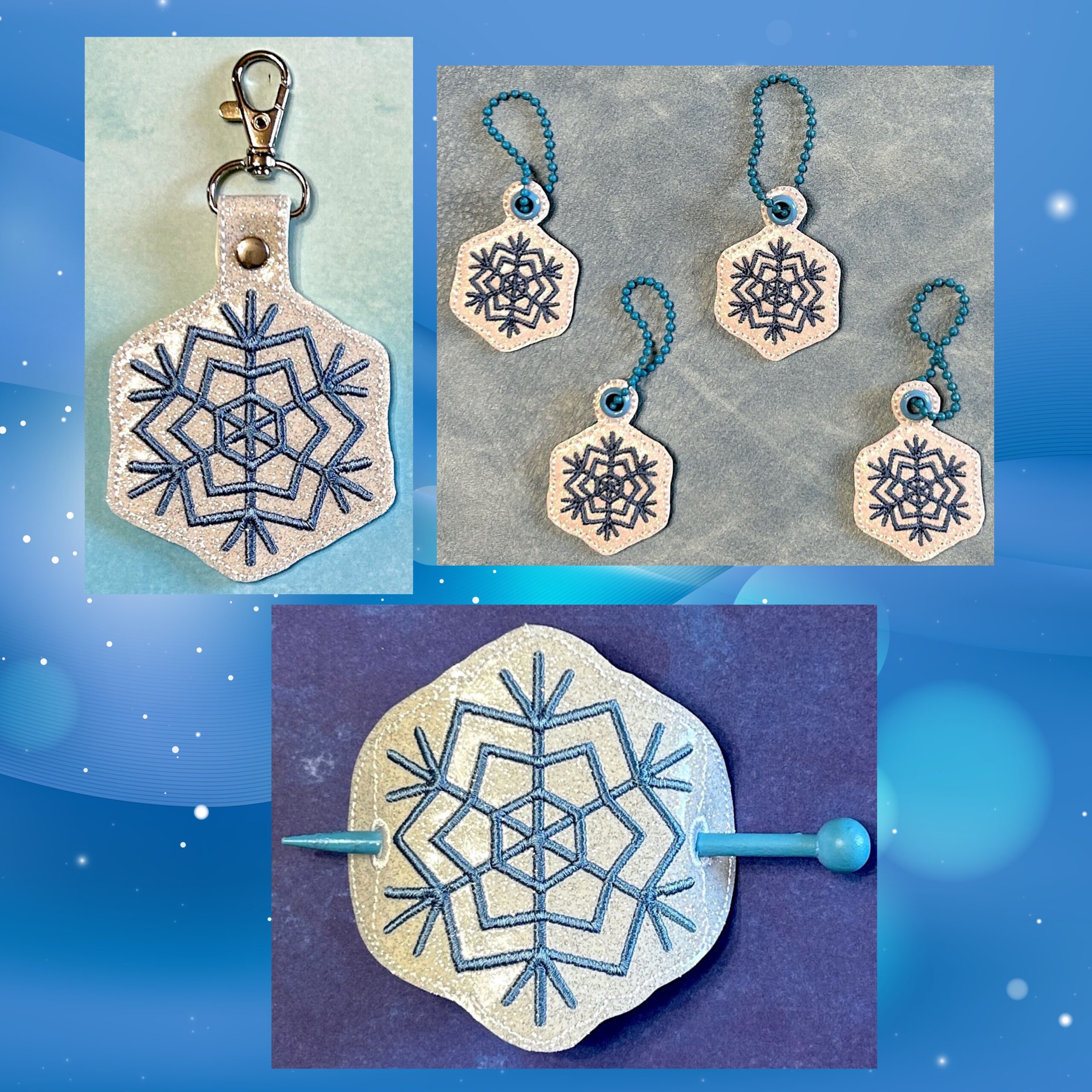 Snowflake – String Theory Fabric Art