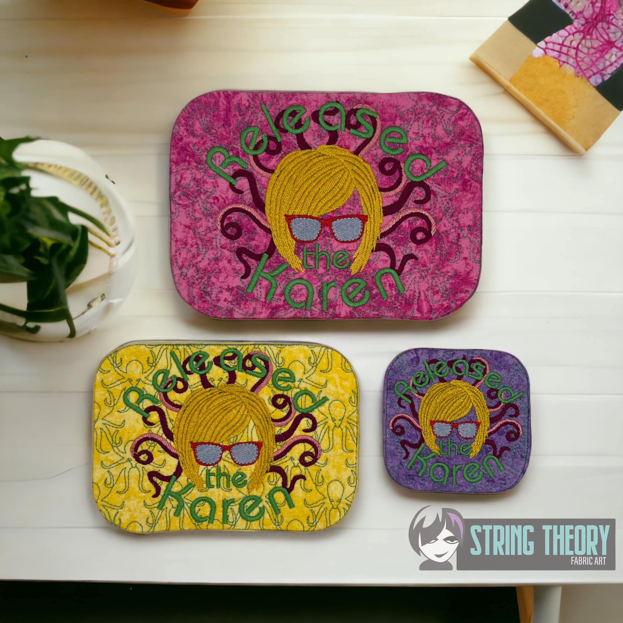 Released the Karen Mug Rug ITH machine embroidery design