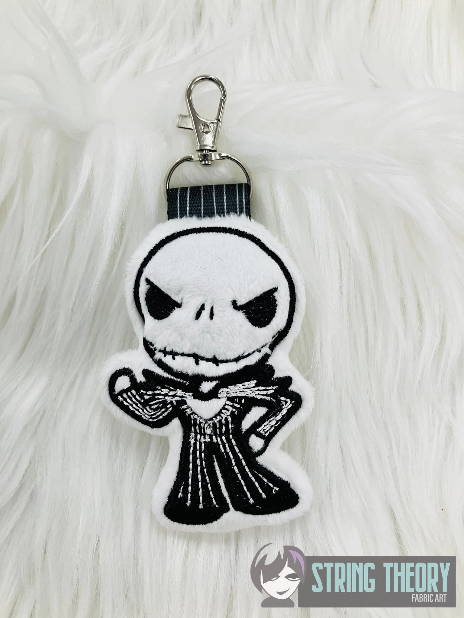 Chibi Jack Skellington Stuffie ITH machine embroidery design