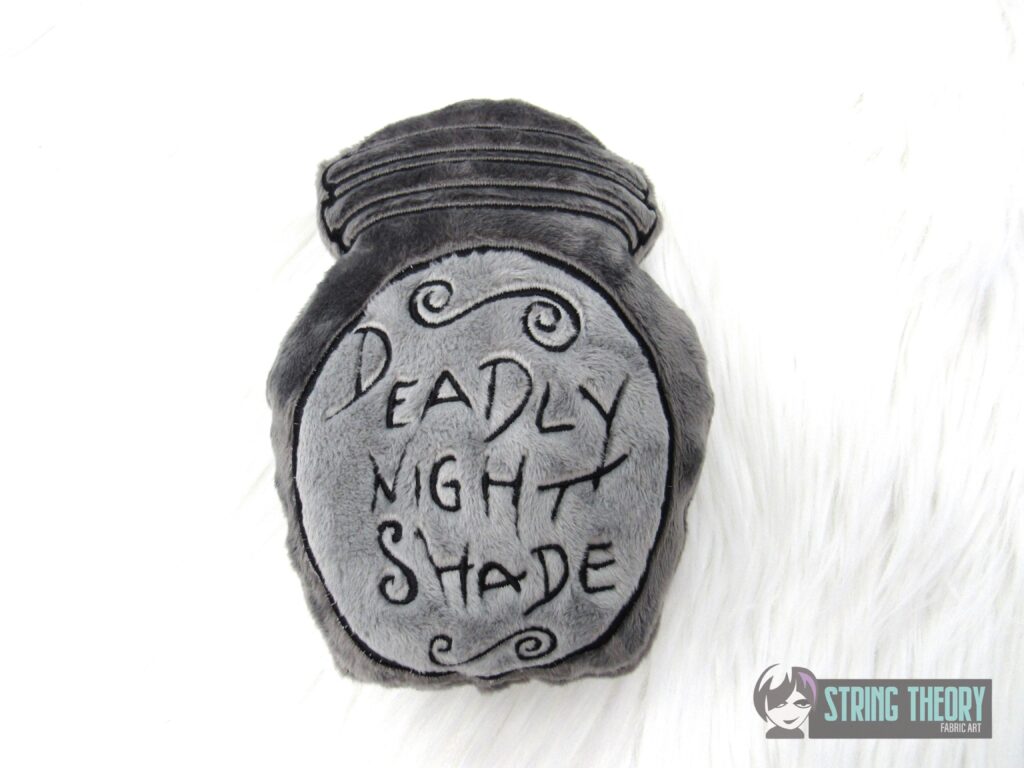 Deadly Nightshade Jar Stuffie – String Theory Fabric Art