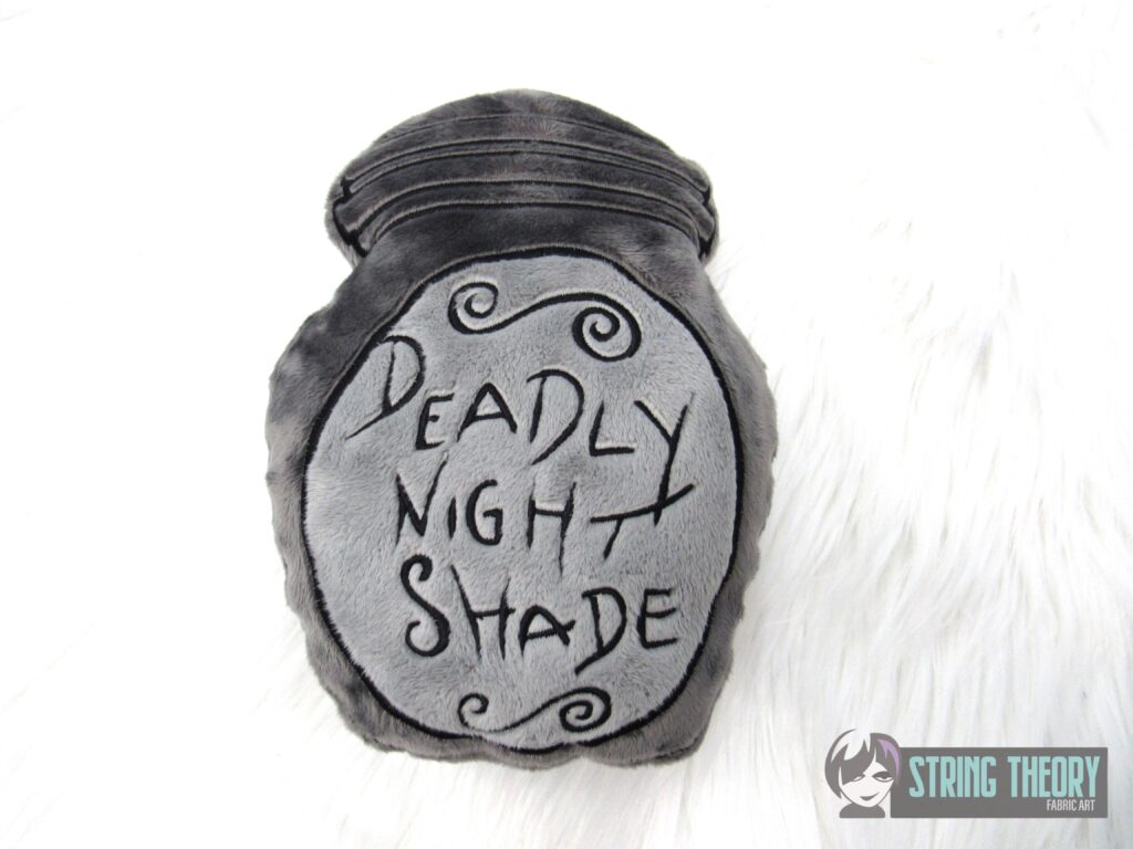 Deadly Nightshade Jar Stuffie – String Theory Fabric Art